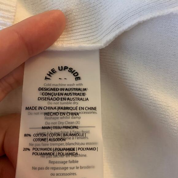 The Upside Halti Ulla White Oversized Knit Sweater Women's XL - Picture 14 of 15